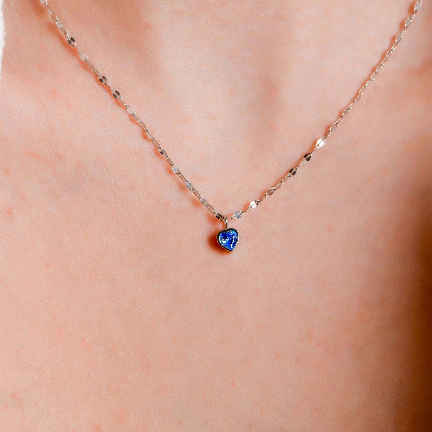 Swarovski Okyanusun Kalbi Topaz Kadın Kolye