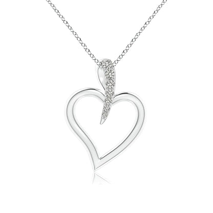 Swarovski Elif Kalp Gümüş Kolye