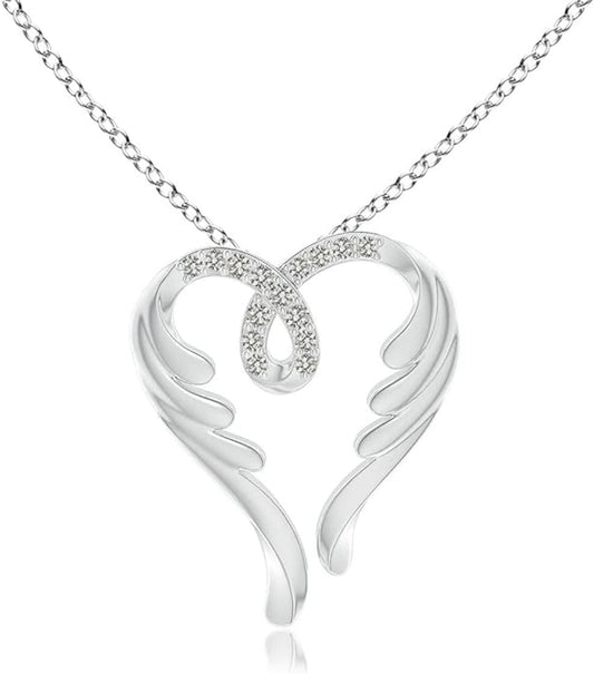 Swarovski Meleğimin Kanatları Gümüş Kolye
