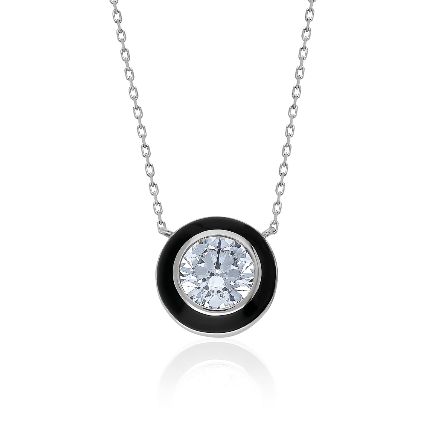 Swarovski  Tek Taş Kadın Kolye