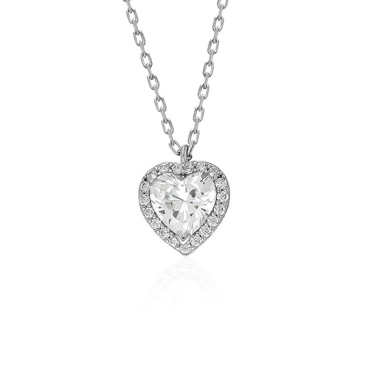 Swarovski Tam Tur Tek Taş Kadın Kolye