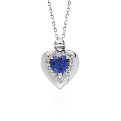 Swarovski Okyanusun Kalbi Topaz Tam Tur Kadın Kolye
