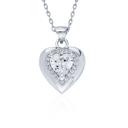 Swarovski Kalp Topaz Tam Tur Kadın Kolye