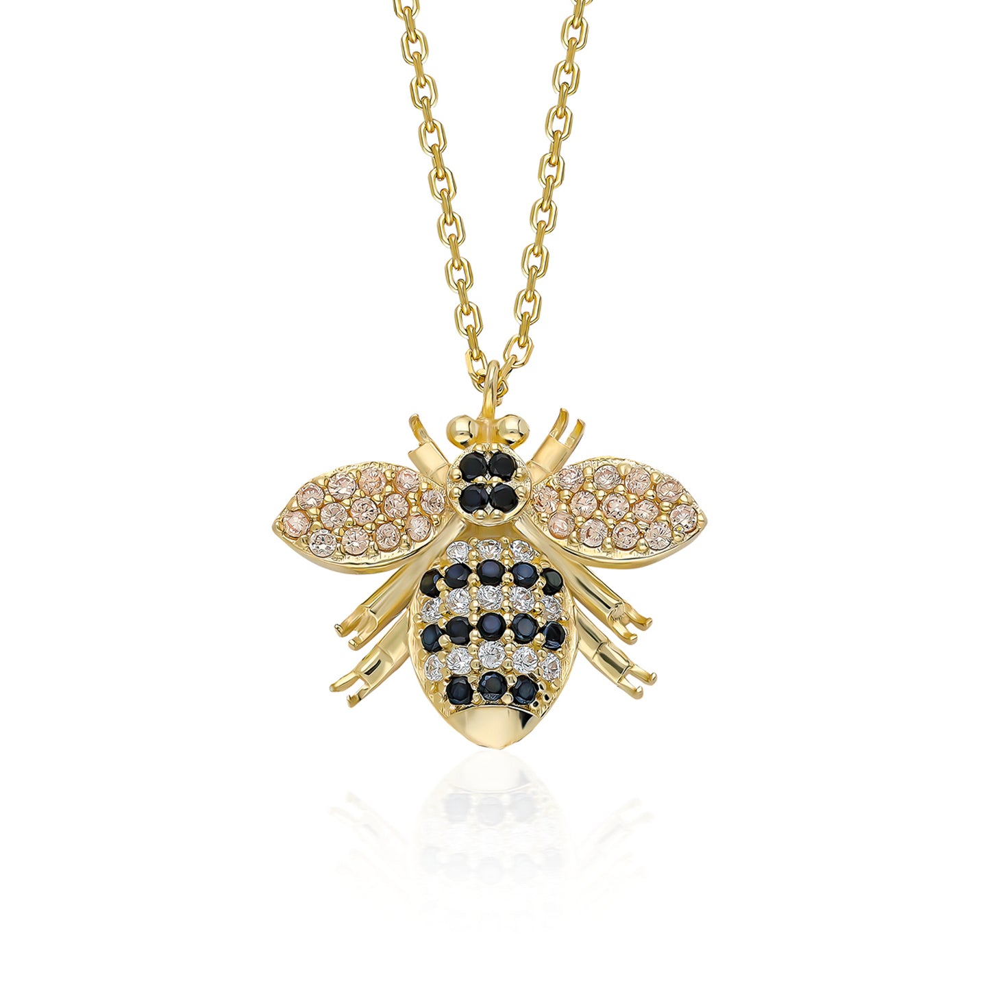 Swarovski Arı Temalı Kadın Kolye