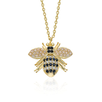 Swarovski Arı Temalı Kadın Kolye