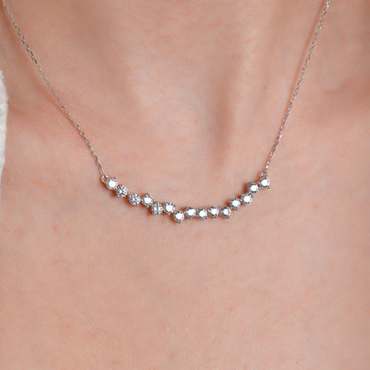 Swarovski Zirconia 15 Taş Kadın Kolye