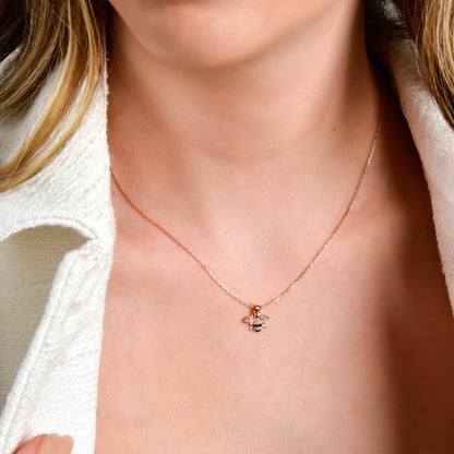Swarovski Zirconia Arı Temalı Kadın Kolye