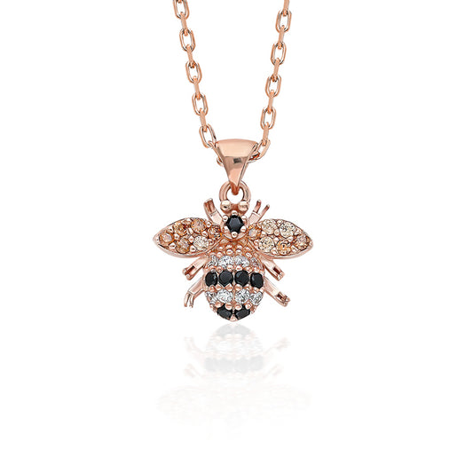 Swarovski Zirconia Arı Temalı Kadın Kolye