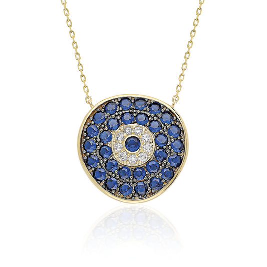 Swarovski Zirconia Bohem Nazar Kadın Kolye