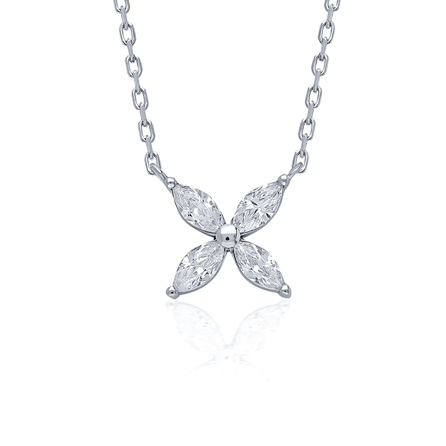 Swarovski Zirconia Yıldız Çiçek Kadın Kolye