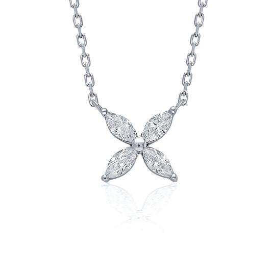 Swarovski Zirconia Yıldız Çiçek Kadın Kolye