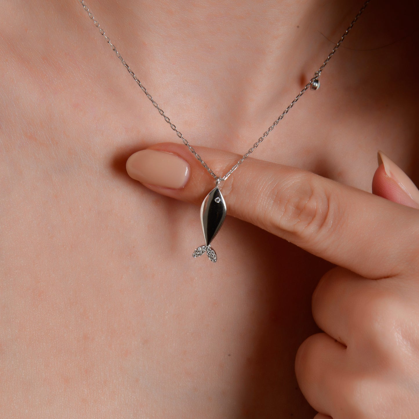 Swarovski Zirconia Şanslı Balık Kadın Kolye