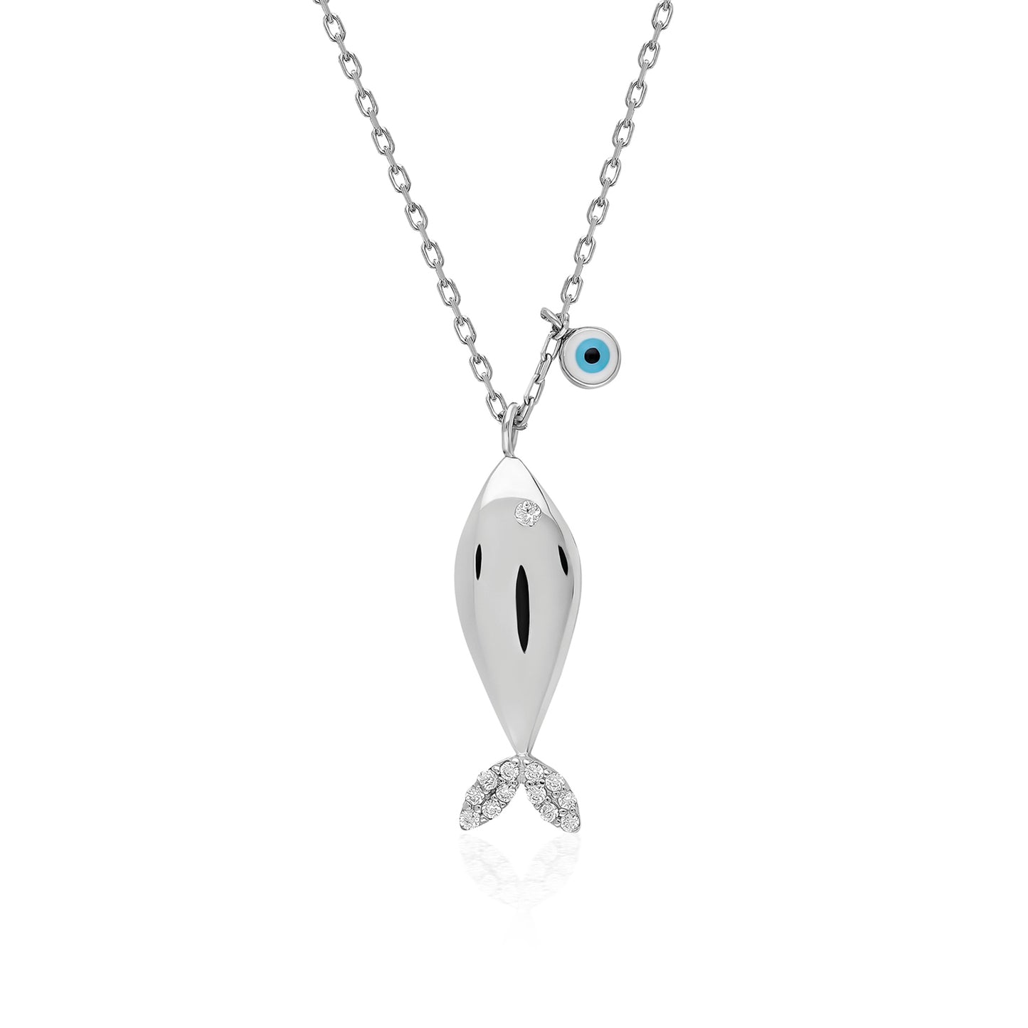 Swarovski Zirconia Şanslı Balık Kadın Kolye