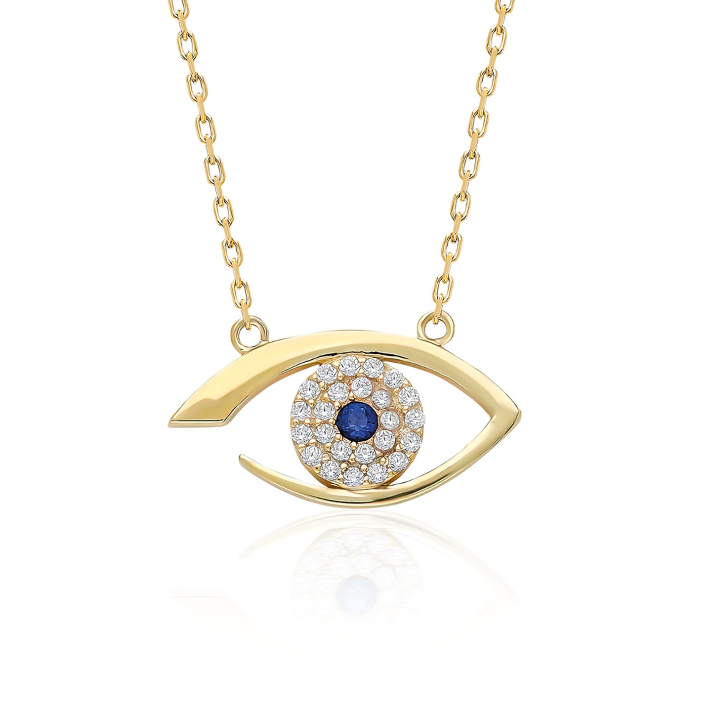 Swarovski Zirconia Mısır Nazar Tılsımı Kadın Kolye
