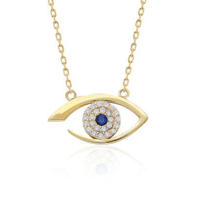 Swarovski Zirconia Mısır Nazar Tılsımı Kadın Kolye