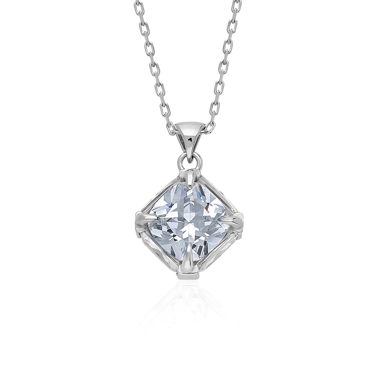 Swarovski Zirconia Quattuor Tek Taş Kadın Kolye