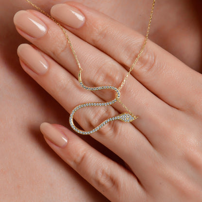Swarovski Zirconia Serpens Kadın Kolye