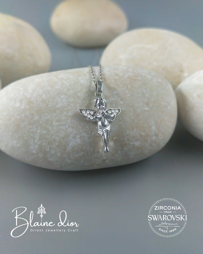 Swarovski Aşk Meleği Gümüş Kolye